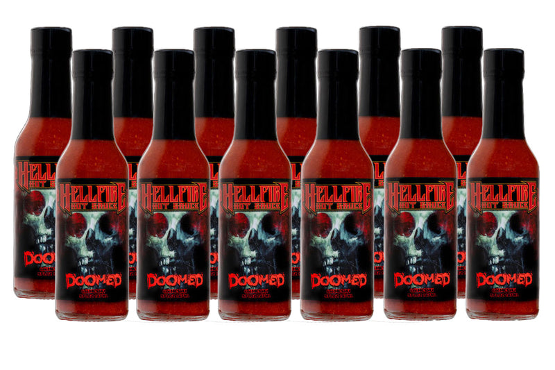 DOOMED – the Hottest Hot Sauce in the World - Save 20% on a 12-Pack - Hellfire Hot Sauce