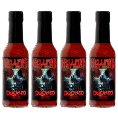 DOOMED 4 Pack - DOOMED 4 Pack - Hellfire Hot Sauce