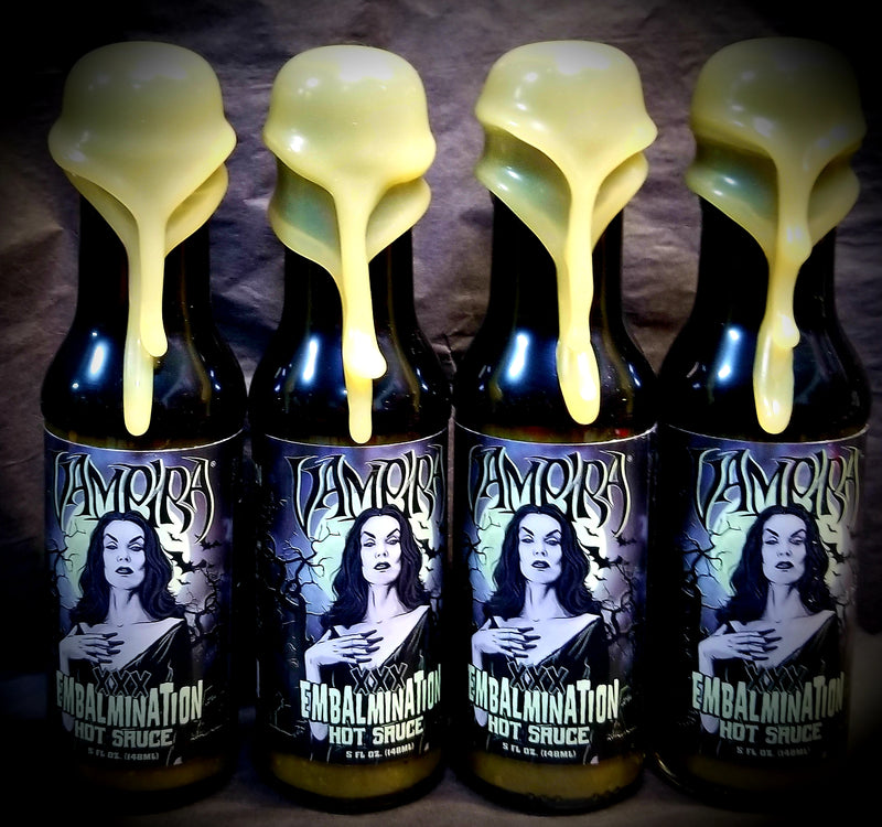 XXX Embalmination - Vampira Resin Sealed Limited Edition Bottle - XXX Embalmination - Vampira Resin Sealed Limited Edition Bottle - Hellfire Hot Sauce