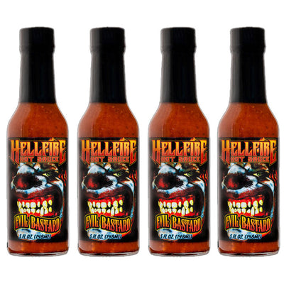 Evil Bastard 4 Pack - Evil Bastard 4 Pack - Hellfire Hot Sauce
