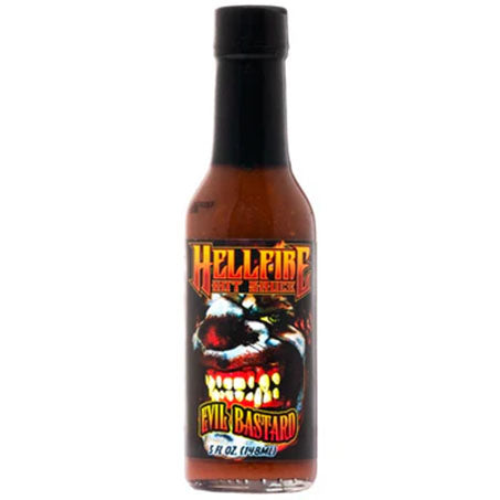 Evil Bastard - Our Extremely Hot Ghost Pepper Sauce - Single Bottle - Hellfire Hot Sauce