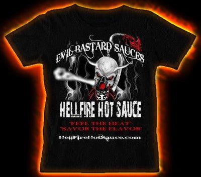 Evil Bastard T Shirt - Evil Bastard T Shirt - Hellfire Hot Sauce