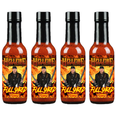 David Shankle “Full Shred” 4 Pack - David Shankle “Full Shred” 4 Pack - Hellfire Hot Sauce