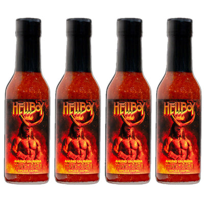 HELLBOY ANUNG UN RAMA Hot Sauce 4 Pack - HELLBOY ANUNG UN RAMA Hot Sauce 4 Pack - Hellfire Hot Sauce