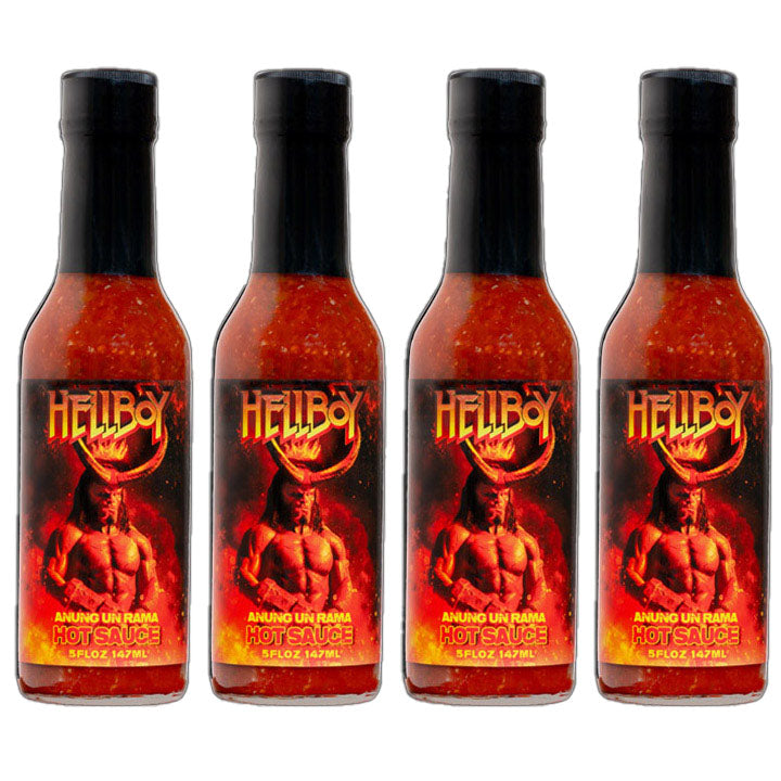 ANUNG UN RAMA - Hellboy Hot Sauce - Save 10% on a 4-Pack - Hellfire Hot Sauce