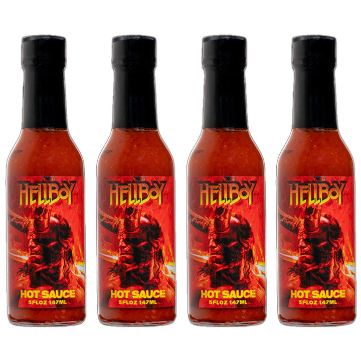 Hellboy Legendary AF Hot Sauce 4 Pack - Hellboy Legendary AF Hot Sauce 4 Pack - Hellfire Hot Sauce