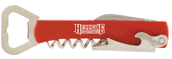 Custom Hellfire Bottle Opener - Red - Hellfire Hot Sauce