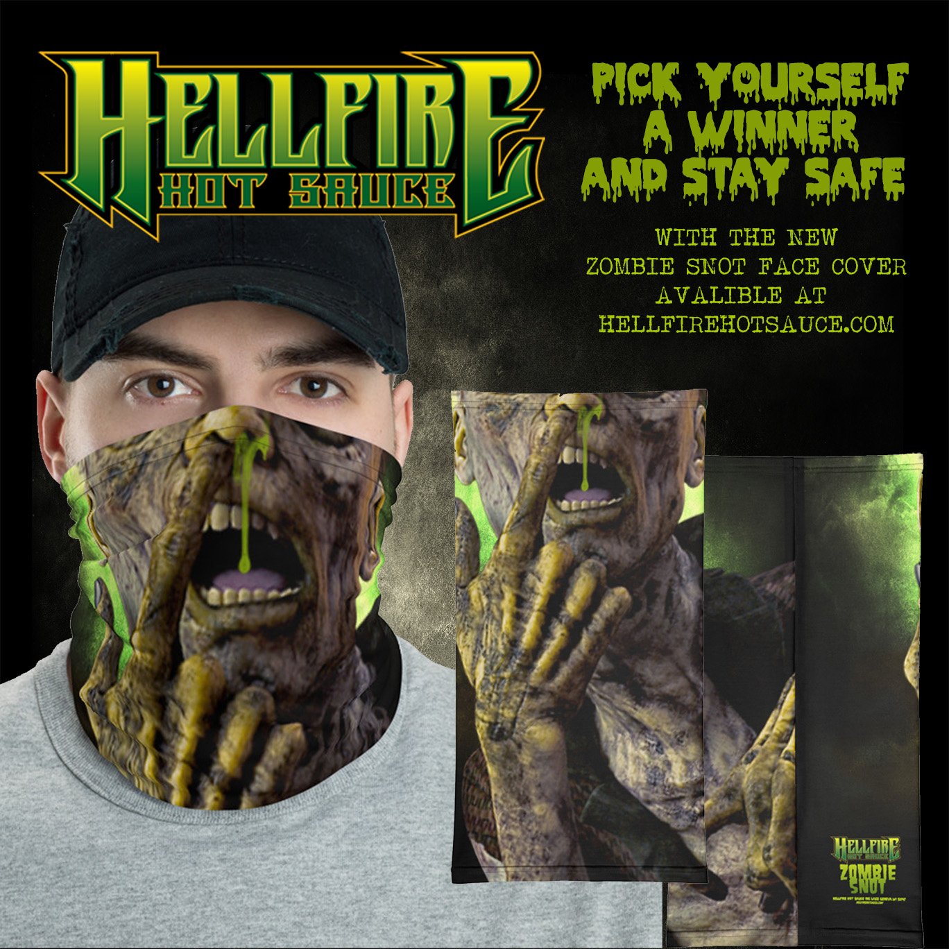 Zombie Mask – Hellfire Hot Sauce