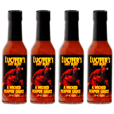 Lucifer’s Last Blast 4 Pack - Lucifer’s Last Blast 4 Pack - Hellfire Hot Sauce