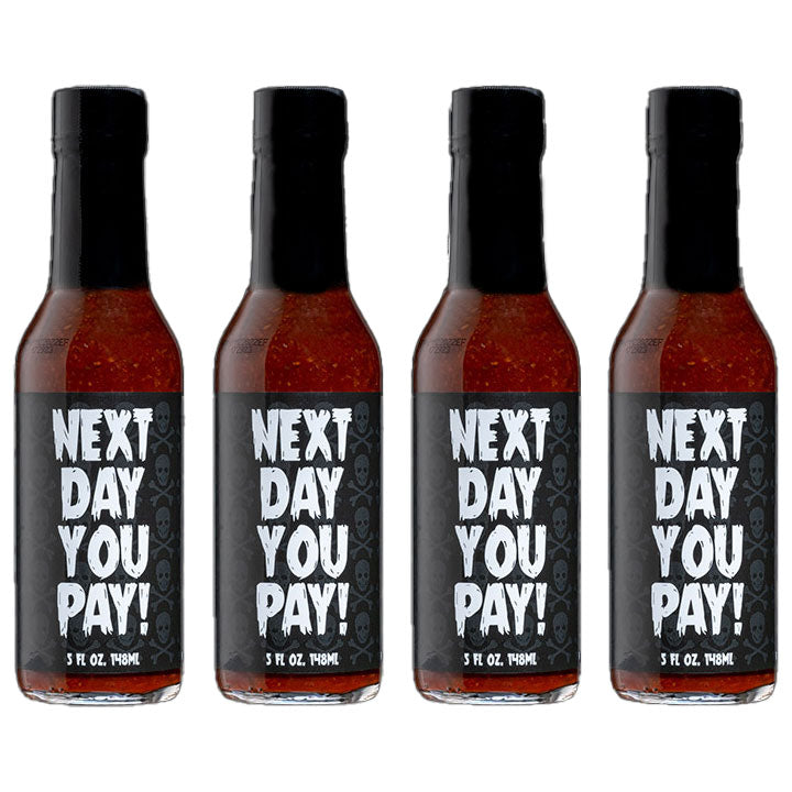 Next Day You Pay! 4 Pack - Next Day You Pay! 4 Pack - Hellfire Hot Sauce