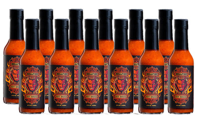 Devil’s Blend Red Jalapeño Hot Sauce 12 Pack Case - Devil’s Blend Red Jalapeño Hot Sauce 12 Pack Case - Hellfire Hot Sauce