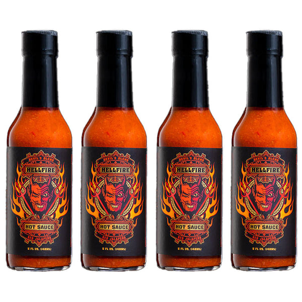 Devil's Blend Red Jalapeño Hot Sauce 4 Pack – Hellfire Hot Sauce
