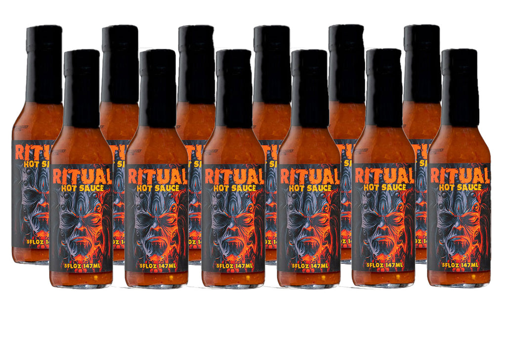 Ritual Caribbean Style - Award Winning Fruit-Based Hot Sauce - Save 20% on a 12-Pack - Hellfire Hot Sauce