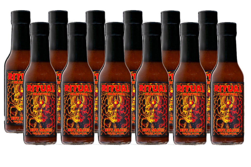 Ritual Habitual - The Perfect Marinade, Dipping, and Finishing Hot Sauce - Save 20% on a 12-Pack - Hellfire Hot Sauce