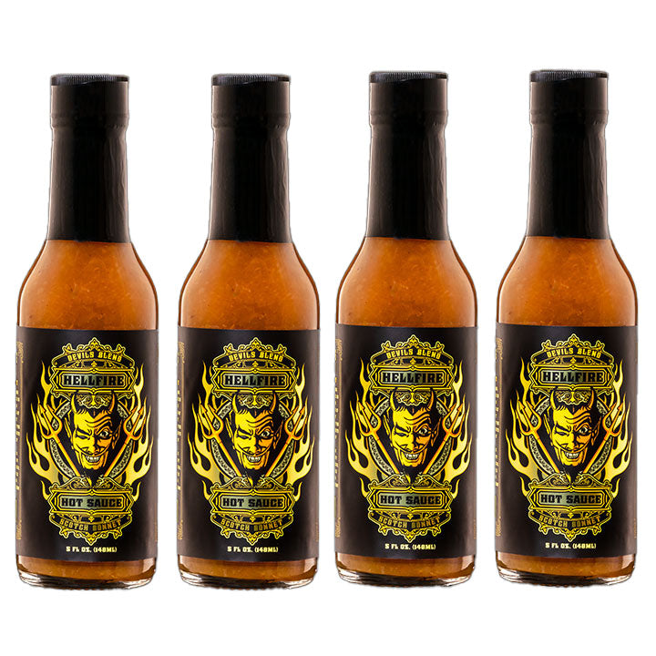 Devil’s Blend - Scotch Bonnet Hot Sauce - Save 10% on a 4-Pack - Hellfire Hot Sauce