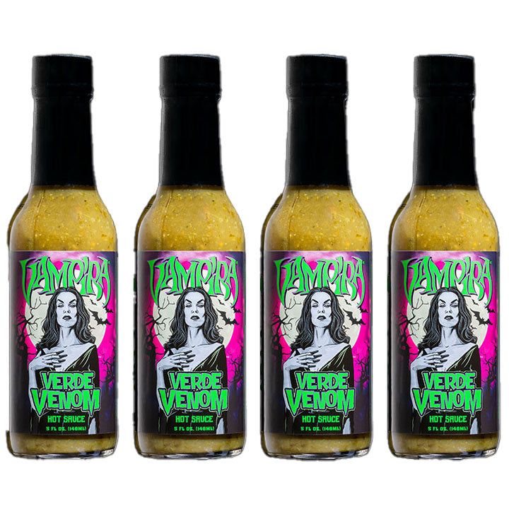 Vampira “Verde Venom” Hot Sauce - 4 Pack - Vampira “Verde Venom” Hot Sauce - 4 Pack - Hellfire Hot Sauce
