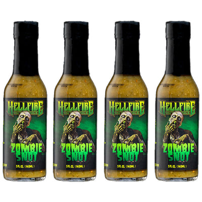 ZOMBIE SNOT 4 Pack - ZOMBIE SNOT 4 Pack - Hellfire Hot Sauce